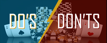Dos and don'ts of blackjack